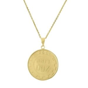 ITALIAN GOLD COIN NECKLACE